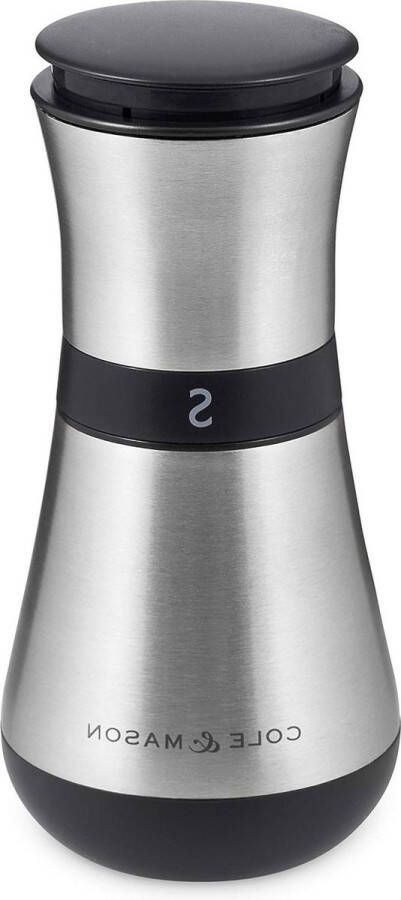 Zoutmolen Precision+ Instelbare Maling Roestvrij Staal Acryl 135mm Levenslange Garantie Handmatige Pepermolen