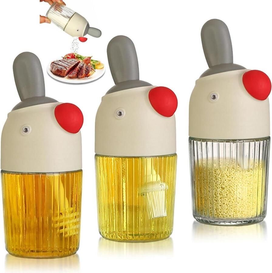 Zoutpot met Deksel Glas Zoutvaatje Keukenzoutpot Zoutdoos Zoutkelder Olie Pot Honingpotje Kruiden Jar Fles Kruiden Potje Kruiden Strooier Poeder Strooier Zoutstrooier Vogeltje Suikerstrooier Zoutpot