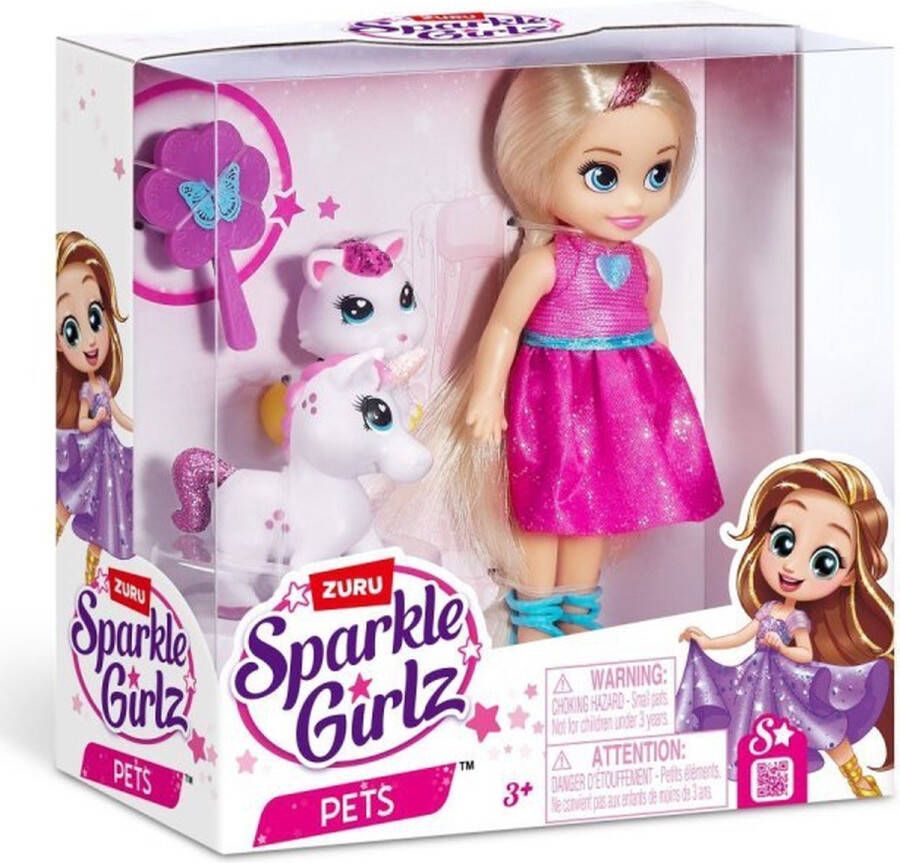 Zuru Sparkle Girlz Pets Brunette Doll Verzamel ze allemaal