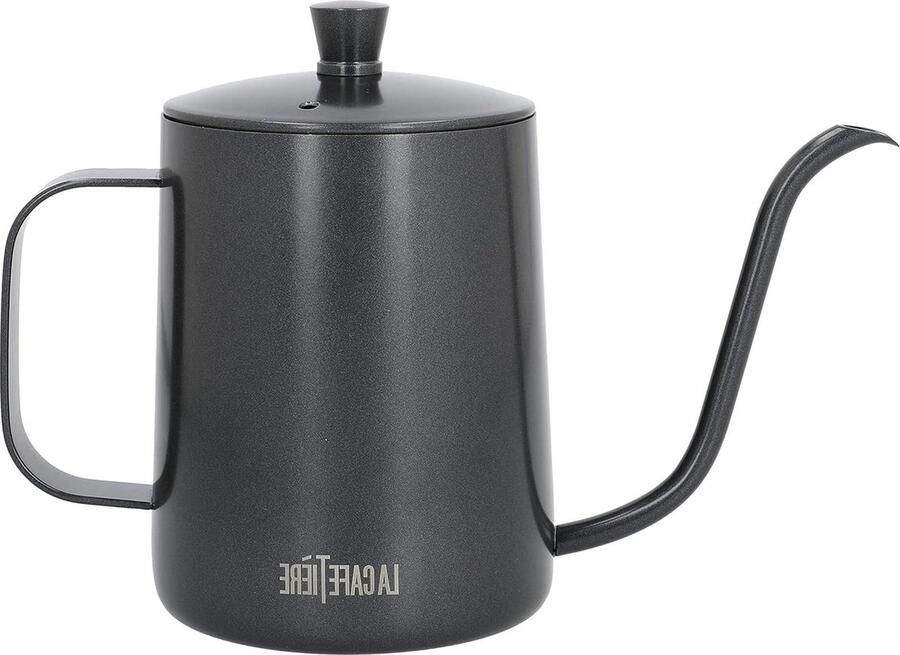 Zwanenhals Koffie Giet Over Pot 600 ml Gift Boxed Zwart Handgemaakte Koffiepot