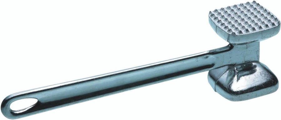 Zware Metalen Vleeshamer Dubbele Kop Tenderizer 21 centimeter (8.5) Zilver