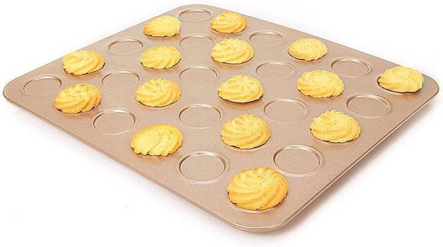 Zware Meter 30-Gaten Whoopie Pie Mould-Koekjesblad-Macaron Bakplaat met Anti-aanbaklaag