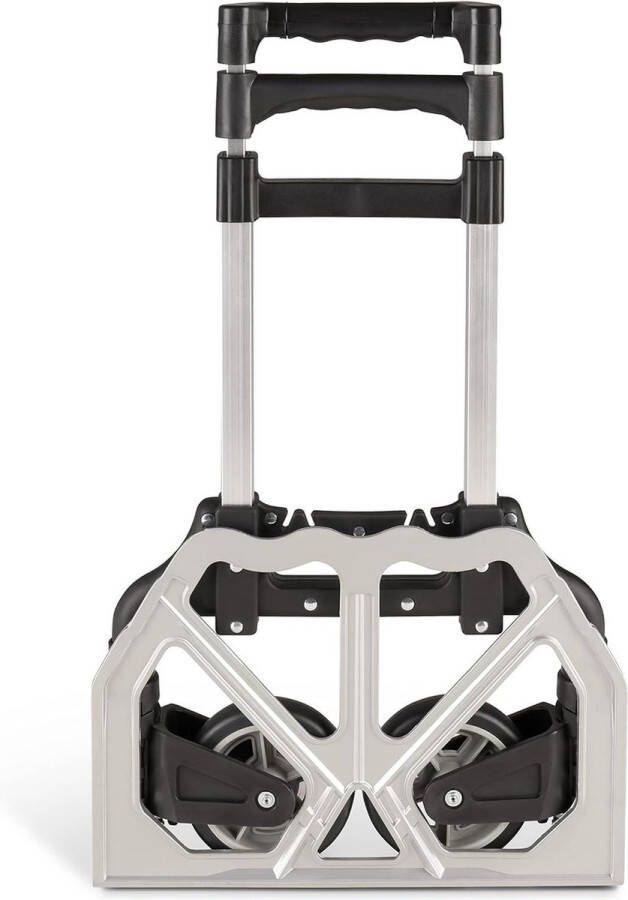Zware opvouwbare zakwagen draagbaar steekwagen voor industrieel en huishoudelijk gebruik (maximaal 80 kg) draagplaat 24 x 39 cm staal eenheidsmaat