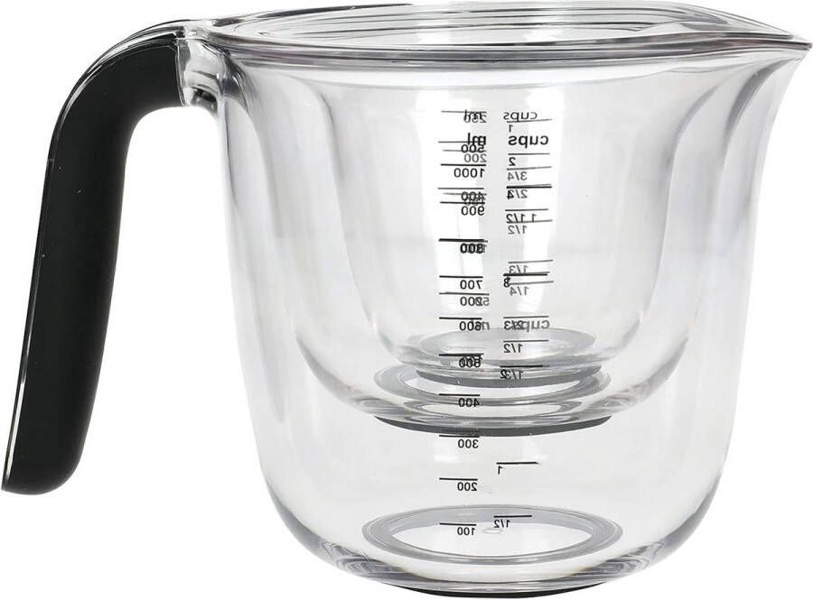 Zwart Set van 3 Maatbekers Keukenaccessoires Nauwkeurig Afmeten