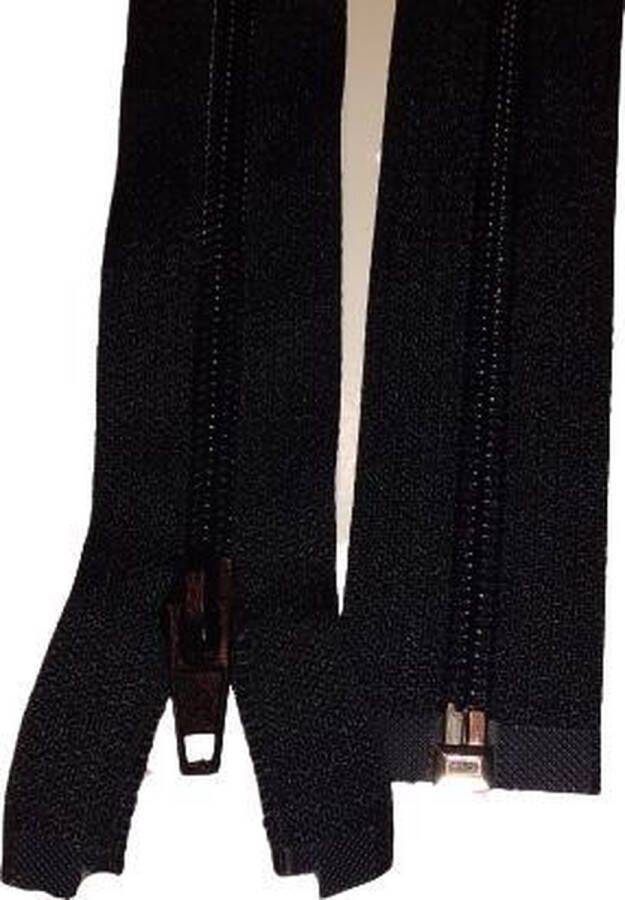 Zwarte Deelbare Rits-Jassen rits-Tassen Rits-80 cm-Lange Ritsen-Nylon kunststof Rits- Naai fournituren en Sluitingen