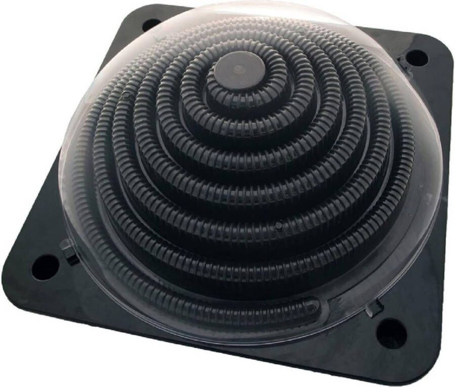 Zwarte Solar Heater 6L Krachtige Zonneverwarming voor Zwembaden tot 4m³ 38mm Aansluiting