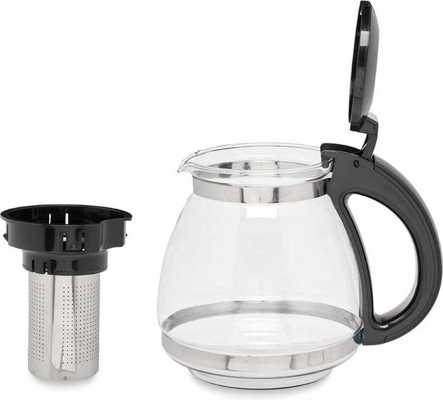 Zwarte theepot van 1 5 liter