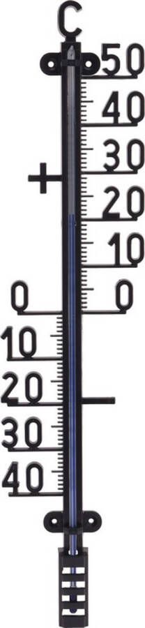 Zwarte thermometer 41 cm Thermometers voor binnen en buiten