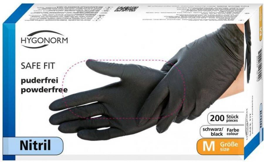 Zwarte wegwerp handschoenen nitril maat XL 200 stuks! poedervrij latex vrij!