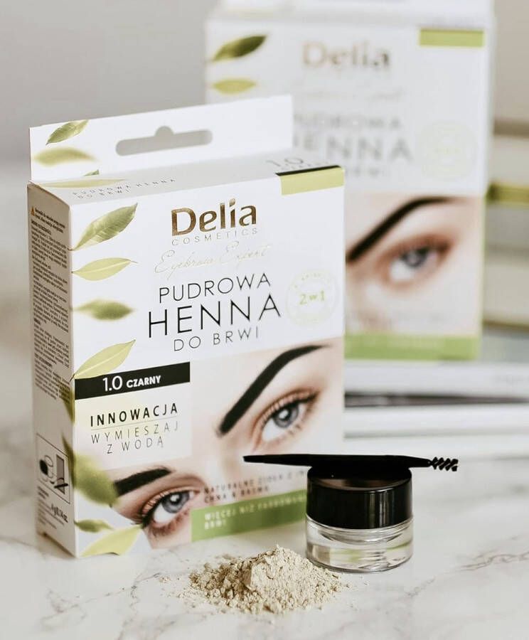Zwarte Wenkbrauwverf en Wimpertint Henna Snelle & Gemakkelijke Brow Dye Starter Kit Formula Wenkbrauw Tint met Vezels voor Mollige Dikke Wimpers Langdurige Volume Lash Tint Wimper & Wenkbrauw Verf Kit Zwart Black