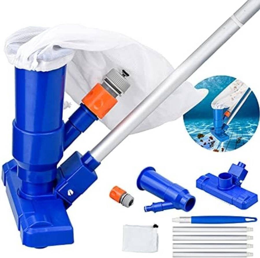 Zwembad Jet Stofzuiger met 5 Pole Secties Zwembad Cleaner voor Zwembad Spa Fontein Hot Tub