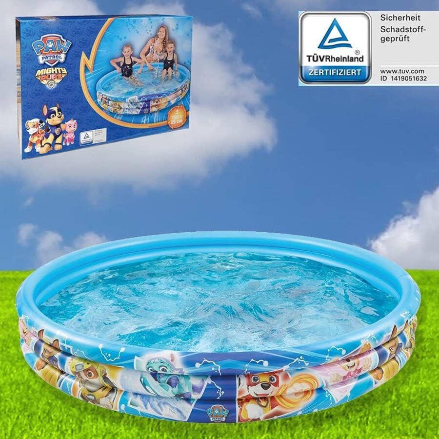 Zwembad Kinderbadje opblaasbaar 150 x 25 cm 3-rings zwembad bontvrienden kinderzwembad babypool zwembad opbouwzwembad