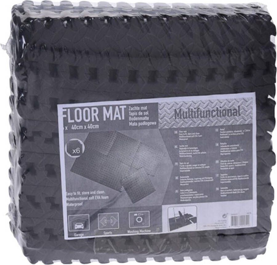 Merkloos Sans marque Zwembad Tegels Foam Zwembad ondergrond 6 stuks 40x40cm