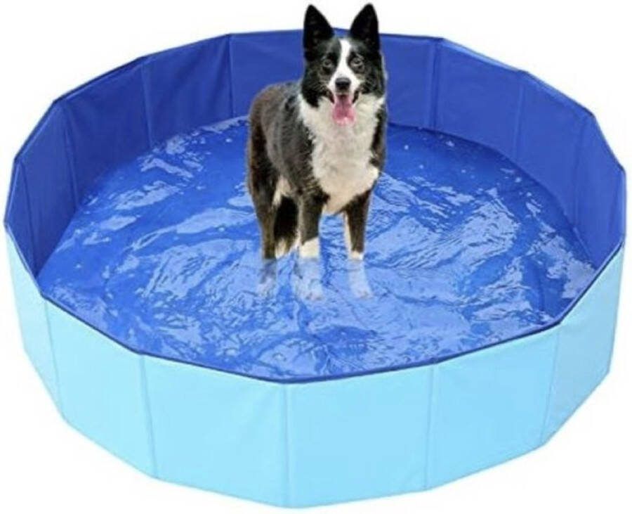 Zwembadje voor kinderen en huisdieren Hondenzwembad Hondenbad Bad voor Honden Huisdieren Opzetzwembad 120x120x30cm