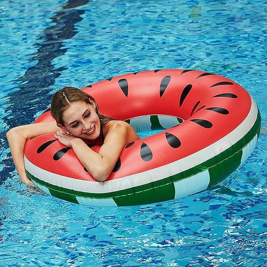 Zwemband watermeloen zomer water speelgoed opblaasbaar voor volwassenen en kinderen