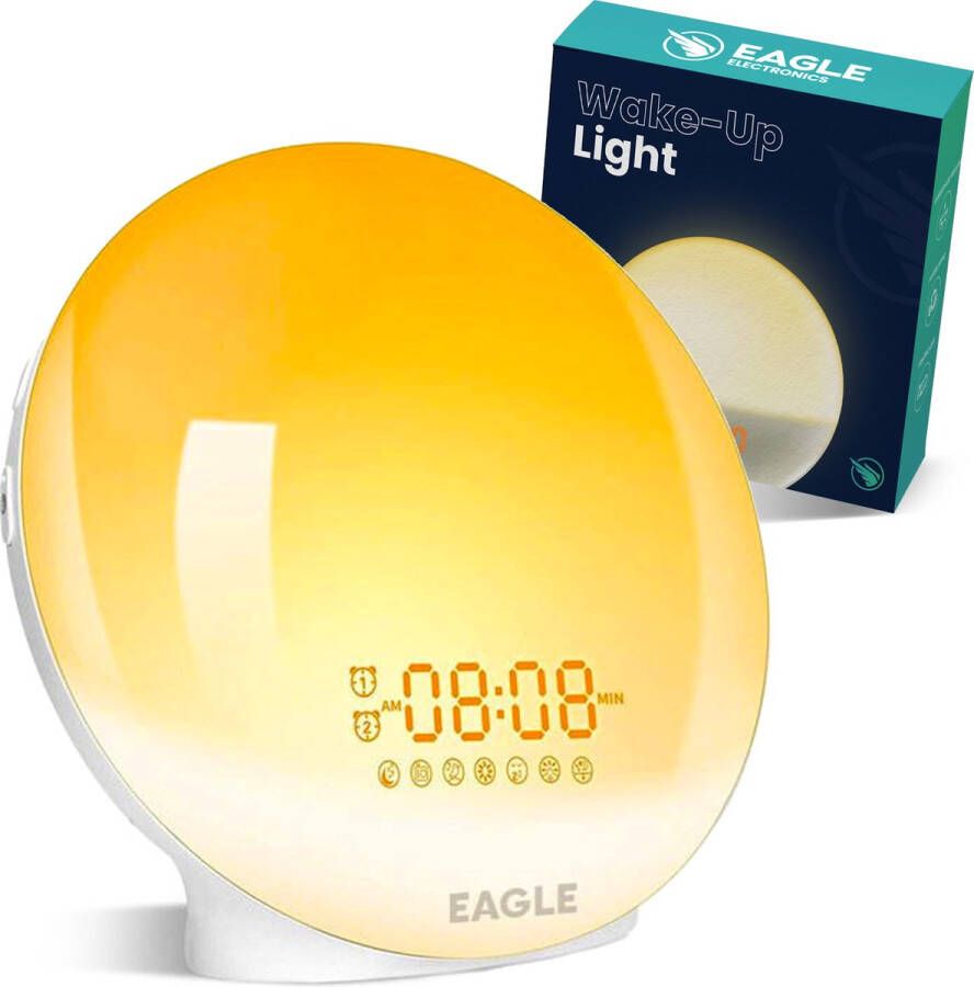 Eagle Electronics Eagle Wake up light – Wekkerradio – Nachtlamp – Bedlamp – Lichttherapielamp – Wit