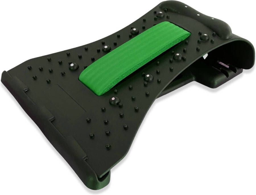 EarKings Nekstretcher Nekmassage apparaat Backstretcher met Nekmassage Rugstretcher Groen