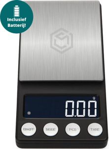 Ease Electronicz digitale mini precisie keukenweegschaal 0 01 tot 200 gram 14.2 x 7.5 cm pocket scale op batterij weegschaal keuken