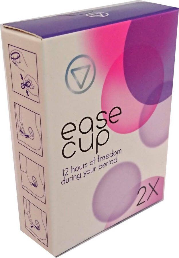 EaseCup 2 stuks menstruatiediscs platte menstruatiecup menstruatiedisk zorgeloos sporten en vrijen saunabezoek tijdens menstruatie