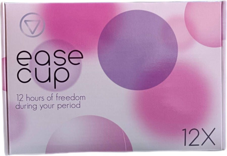 EaseCup 12 stuks menstruatiediscs platte menstruatiecup menstruatiedisk zorgeloos sporten en vrijen saunabezoek tijdens menstruatie