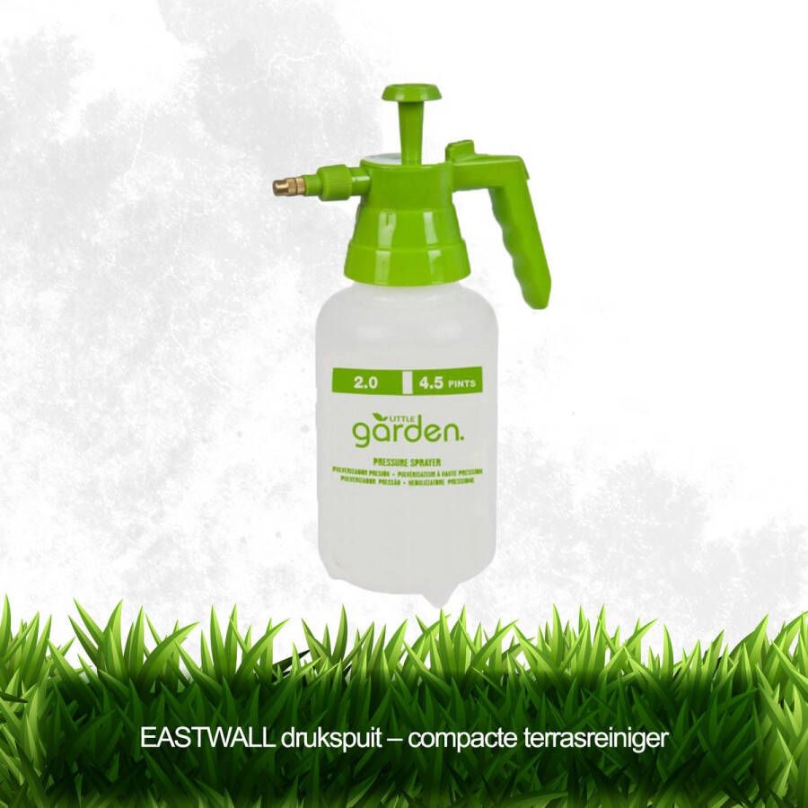 EASTWALL drukspuit – Compacte terrasreiniger – Handige druksproeier – Grondige reiniging Inhoud 2 liter