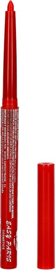 Easy Paris Cosmetics Easy Paris Rood lippotlood draaibaar Automatic Pencil Lipliner Waterproof Nummer 07 Rojo 1 Stuks