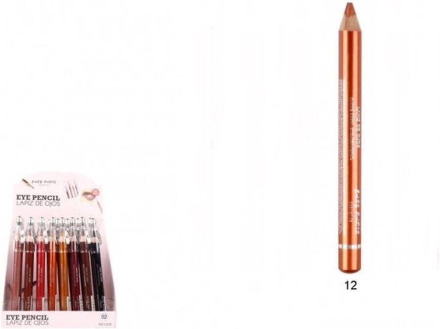 Easy Paris Cosmetics Jumbo Oogschaduw en Oogpotlood met puntenslijper Caramel Bruin Nummer 12 1 stuks