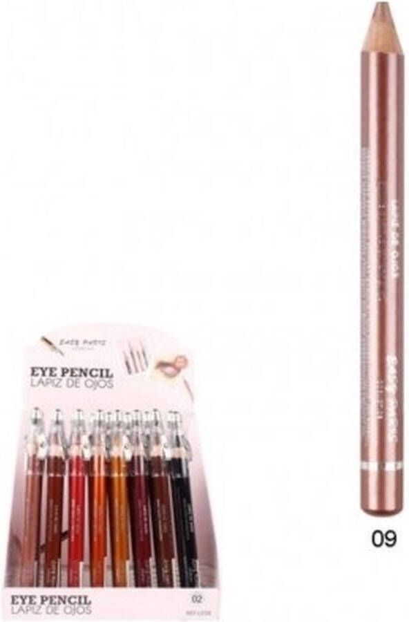 Easy Paris Cosmetics Jumbo Oogschaduw en Oogpotlood met puntenslijper Licht Bruin Nummer 09 1 stuks