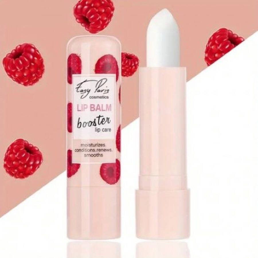 Easy Paris Cosmetics Verrukkelijke Lip Balm Booster Lip Care Moisturizes Conditions Renews Smooths Framboos