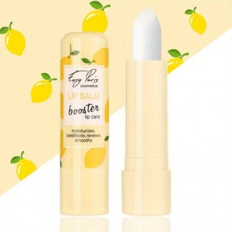 Easy Paris Cosmetics Verrukkelijke Lip Balm Booster Lip Care Moisturizes Conditions Renews Smooths Citroen