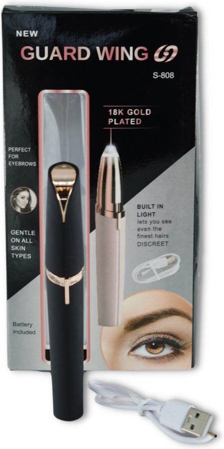 Easylash wenkbrauw trimmer – trimmer vrouw Ladyshave – gezichtsepilator Epileerapparaat dames – Ladyshaves voor vrouwen – Epilator