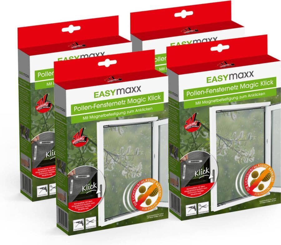 EasyMaxx klamboe met pollenbescherming set van 4