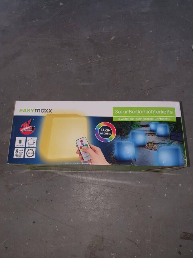 EasyMaxx Solar Bodemlichtsnoer Tuinbeeld zonnepaneel led-lampjes