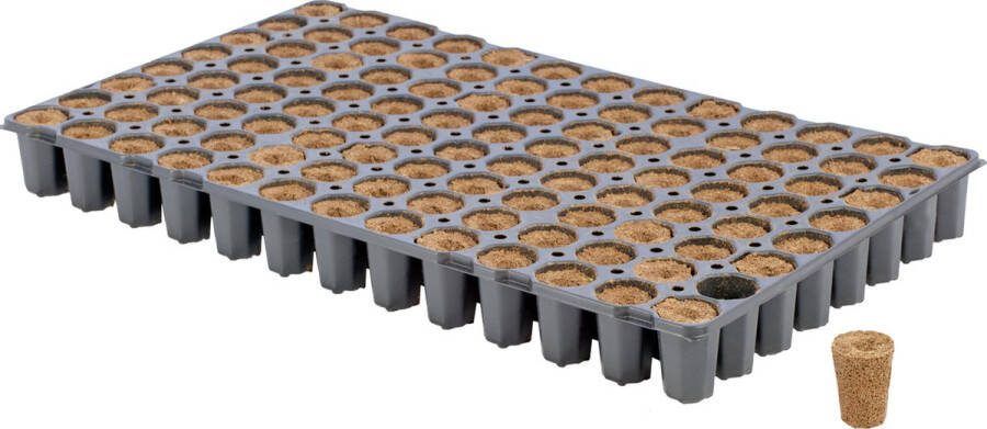 EAZY PLUG CT104C zaaitray en stektray met 104 pluggen ø 3 5 cm 5 cm hoog Biobased