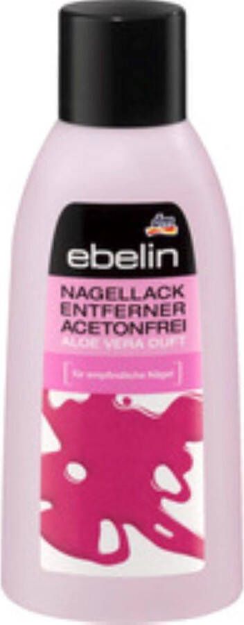 Ebelin NAGELLACK ENTFERNER ACETONFREI ALOE VERA DUFT FUR EMPLINDLICHE NAGEL 125 ML