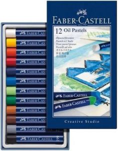Eberhard Faber 12x Oliepastelkrijt Faber Castell 11mm Krijtstiften