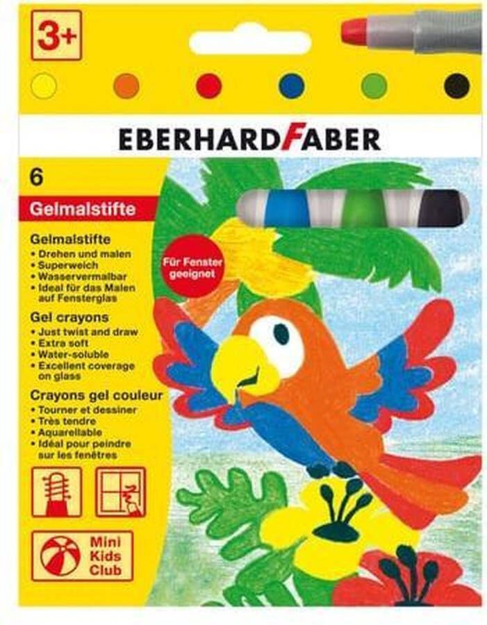 Eberhard Faber gelkleurpotloden 6 kleuren in karton etui
