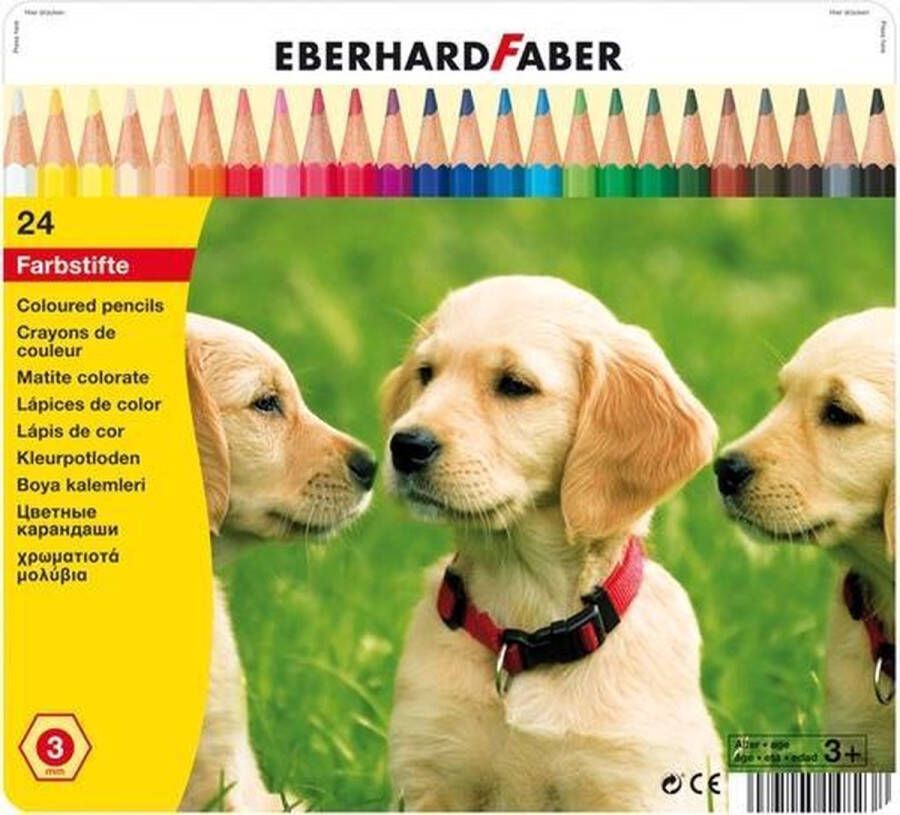 Eberhard Faber kleurpotloden Classic metaaletui a 24 stuks EF-514823