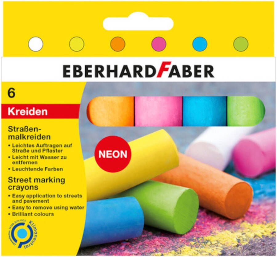 Eberhard Faber Stoepkrijt EFA 6 Neon