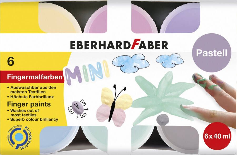 Eberhard Faber vingerverf pastel 6x 40ml EF-578604