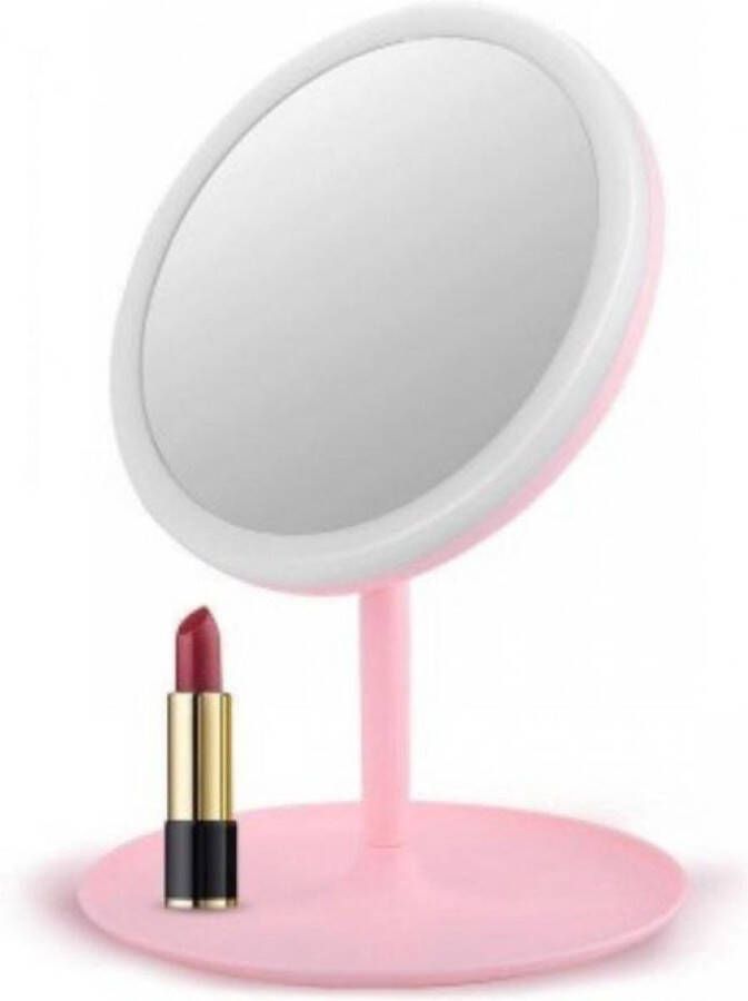 ECarla Eenvoudige Staande Spiegel Make Up – Roze