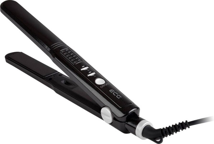 ECG ZV 115 Straightening iron Warm Zwart 40W 1.8m haarstyler