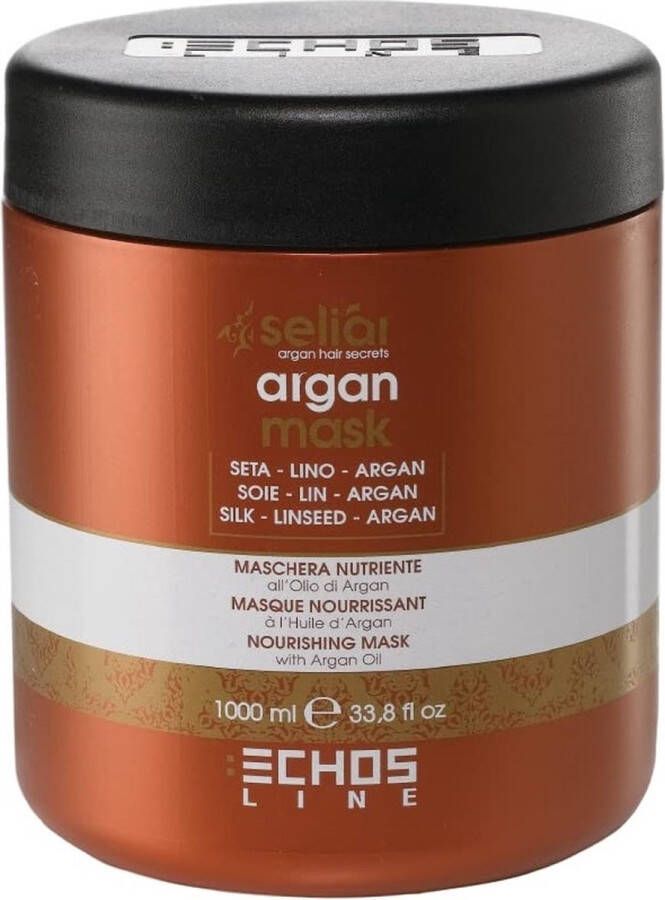 ECHOSLINE Seliar Argan Mask voedend haarmasker met arganolie 1000ml