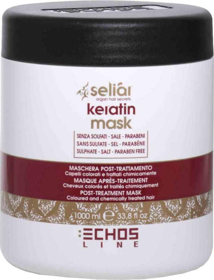 ECHOSLINE Seliar Keratin Mask versterkend haarmasker met keratine 1000ml