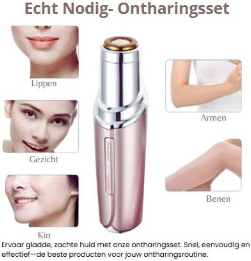 Echt Nodig Electrische Mini Pijnloze Gezichts & Wenkbrauw Epilator