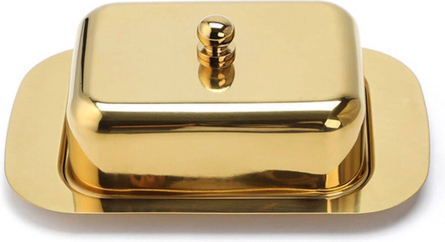 Echtwerk Botervloot met deksel goud BPA vrij Roestvrij staal
