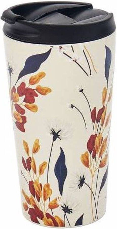 Eco Chic London Eco Chic The Travel Mug (thermosbeker) N34 Beige Flowers