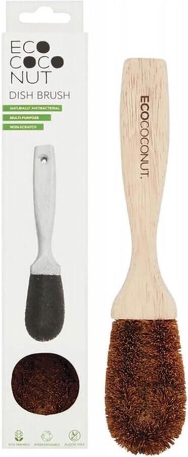Eco-Coconut Kokosnoot Afwasborstel naturel één maat