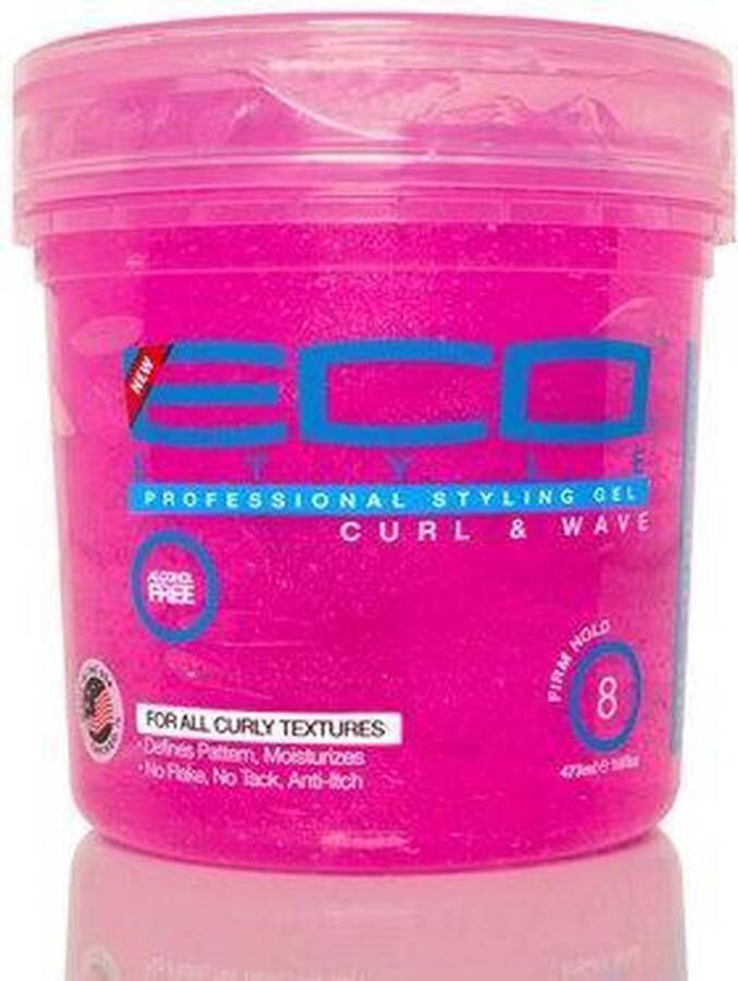 Eco Style STYLING GEL CURL & WAVE 24OZ PINK