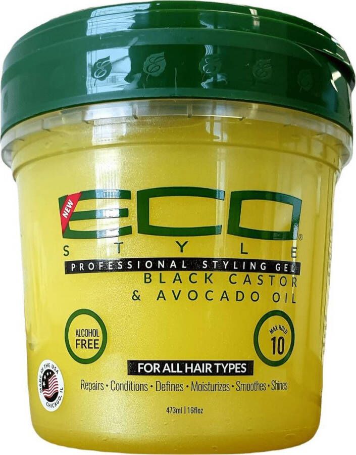 Eco Styler EcoStyler Styling Gel Black Castor & Avocado Oil 16oz 473ml